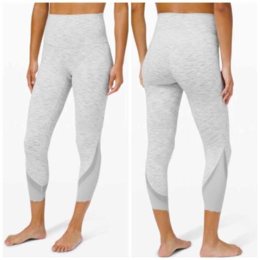 lululemon athletica Light Gray Heather High-Rise Cropped Leggings